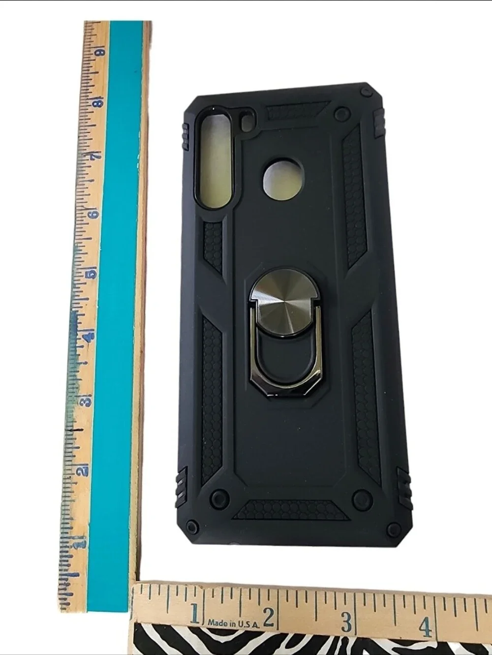 Black Rugged Phone Case w/ 2 Screen Protectors - Samsung Galaxy A21